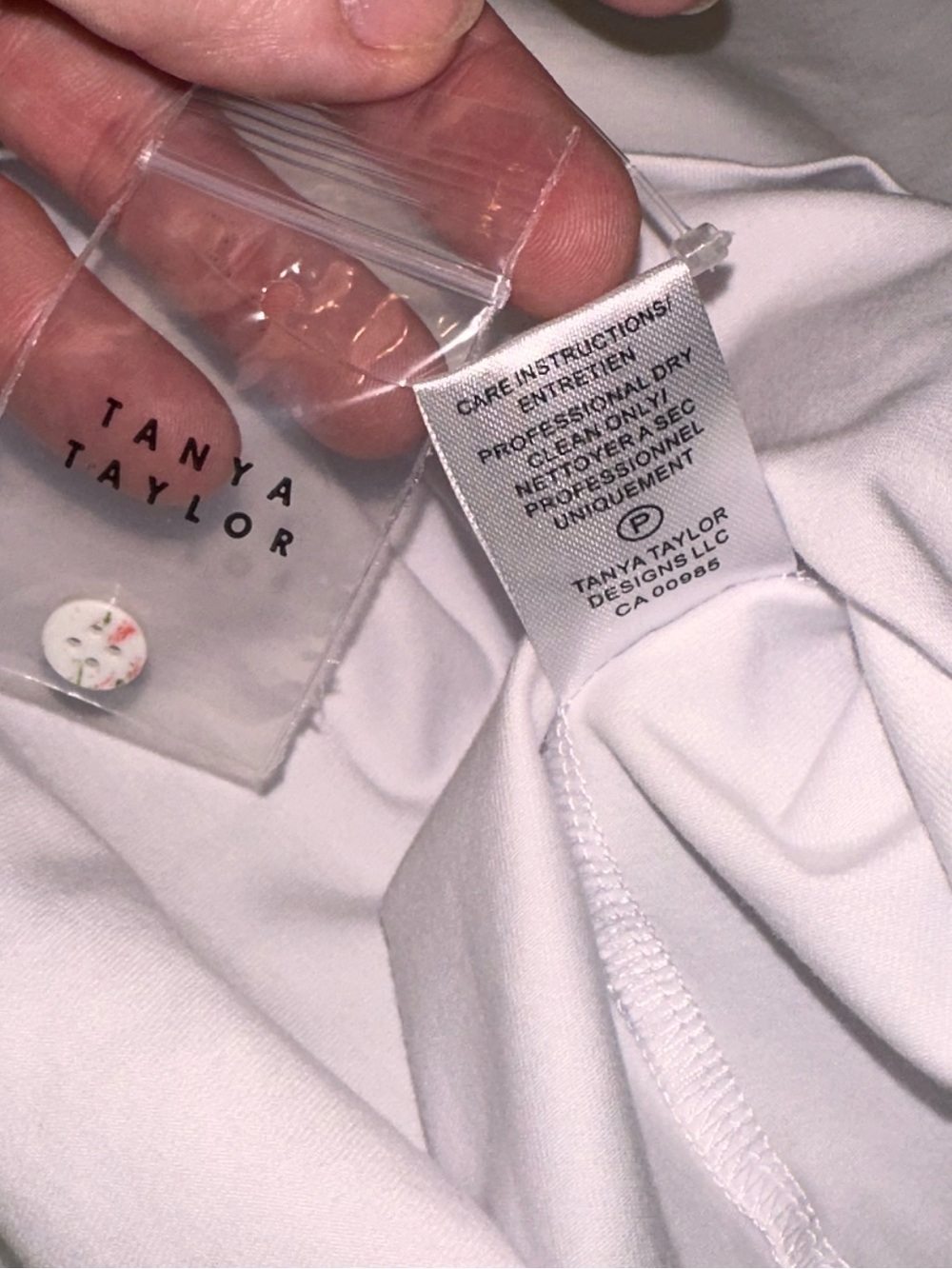 NWT Tanya Taylor Size XS Maddie Top Women’s White Embroidered Striped Sleeves - Picture 11 of 15